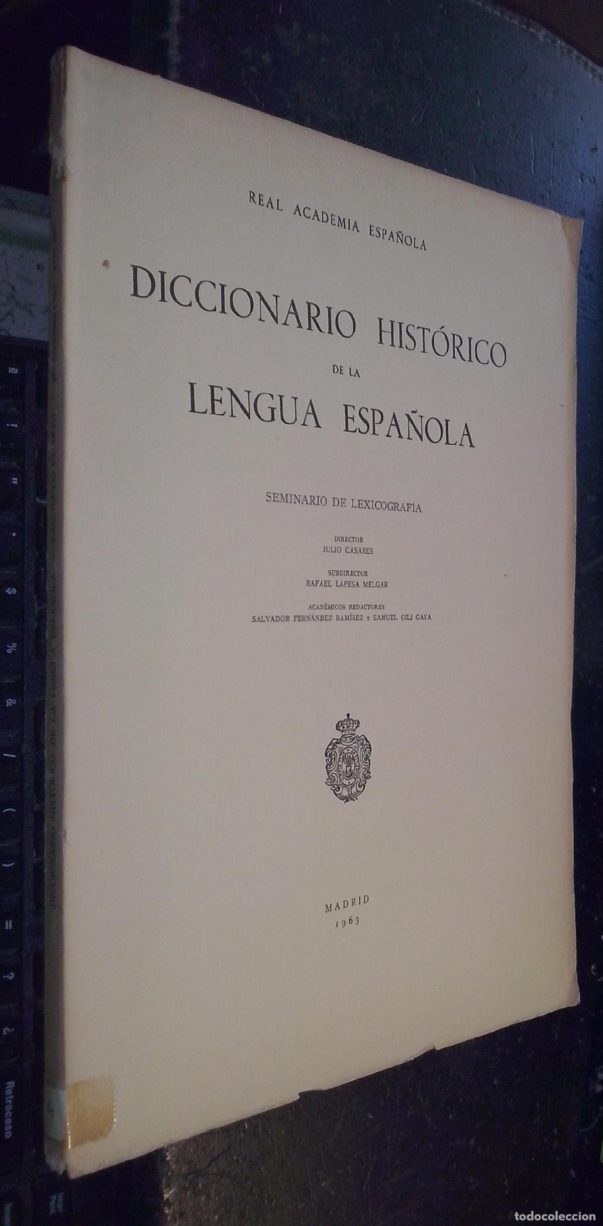 Libros: Diccionario hist&oacute;rico de la lengua espa&ntilde;ola. Seminario de Lexicograf&iacute;a. Fasc&iacute;culo cuarto: aceleradam