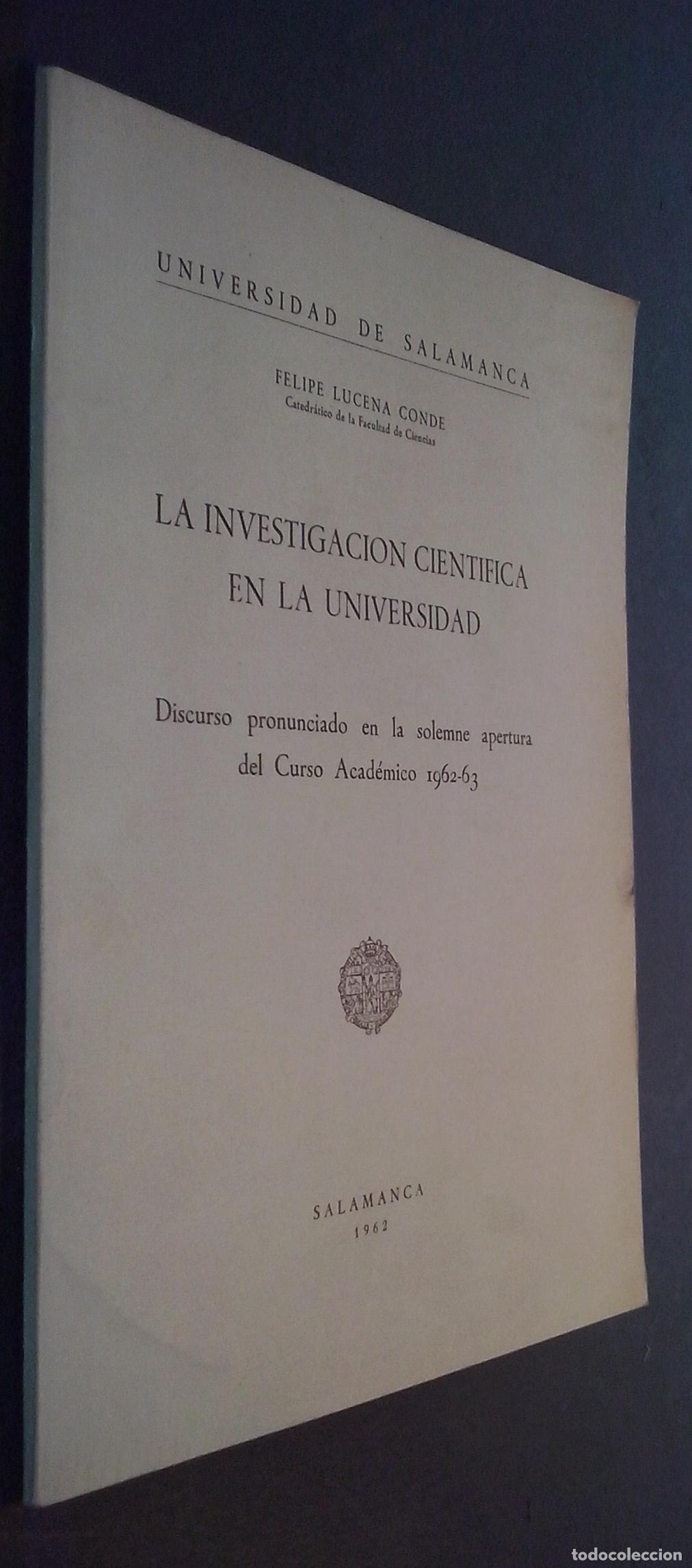 B&uuml;cher: La investigaci&oacute;n cient&iacute;fica en la Universidad. Discurso pronunciado en la solemne apertura del Curso