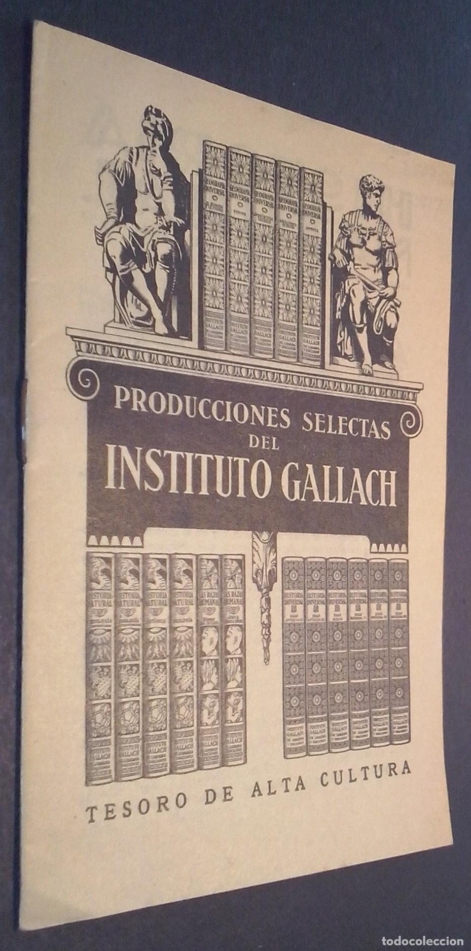Libros: Producciones selectas del Instituto Gallach - CAT&Aacute;LOGO: - Foto 1