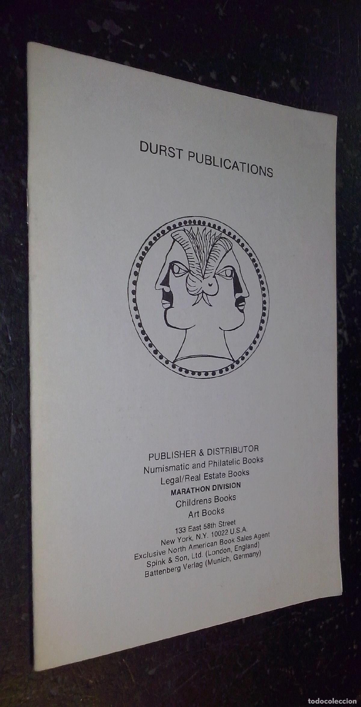 Libros: Quality Numismatic Books Available from Durst Publications - CAT&Aacute;LOGO: - Foto 1