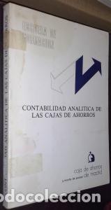 books: Contabilidad anal&iacute;tica de las cajas de ahorro - MART&Iacute;NEZ VILCHES, Ram&oacute;n: