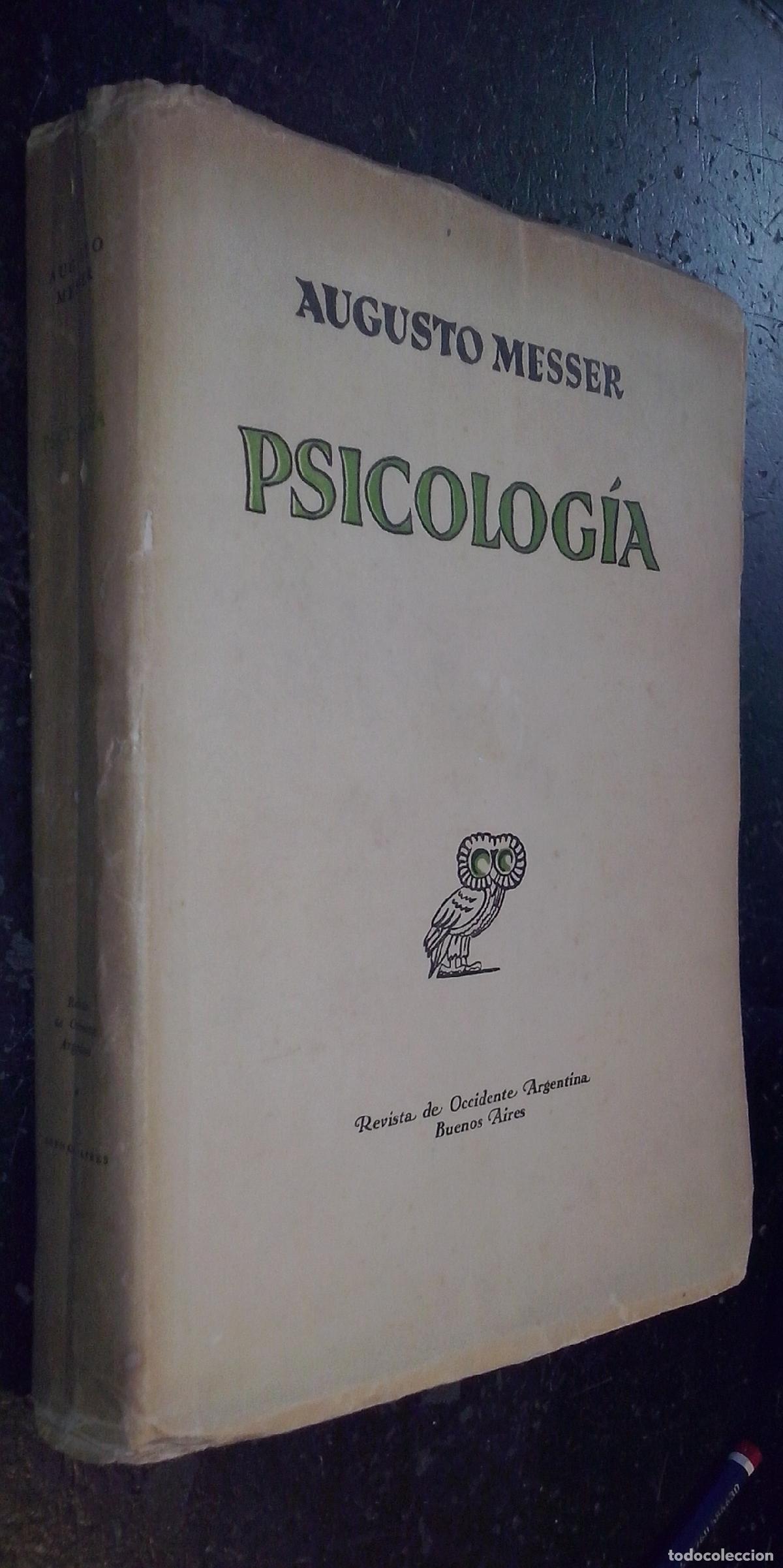 B&uuml;cher: Psicolog&iacute;a - MESSER, Augusto: