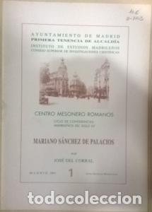 Libri di seconda mano: Mariano S&aacute;nchez de Palacios - CORRAL, Jos&eacute; del:
