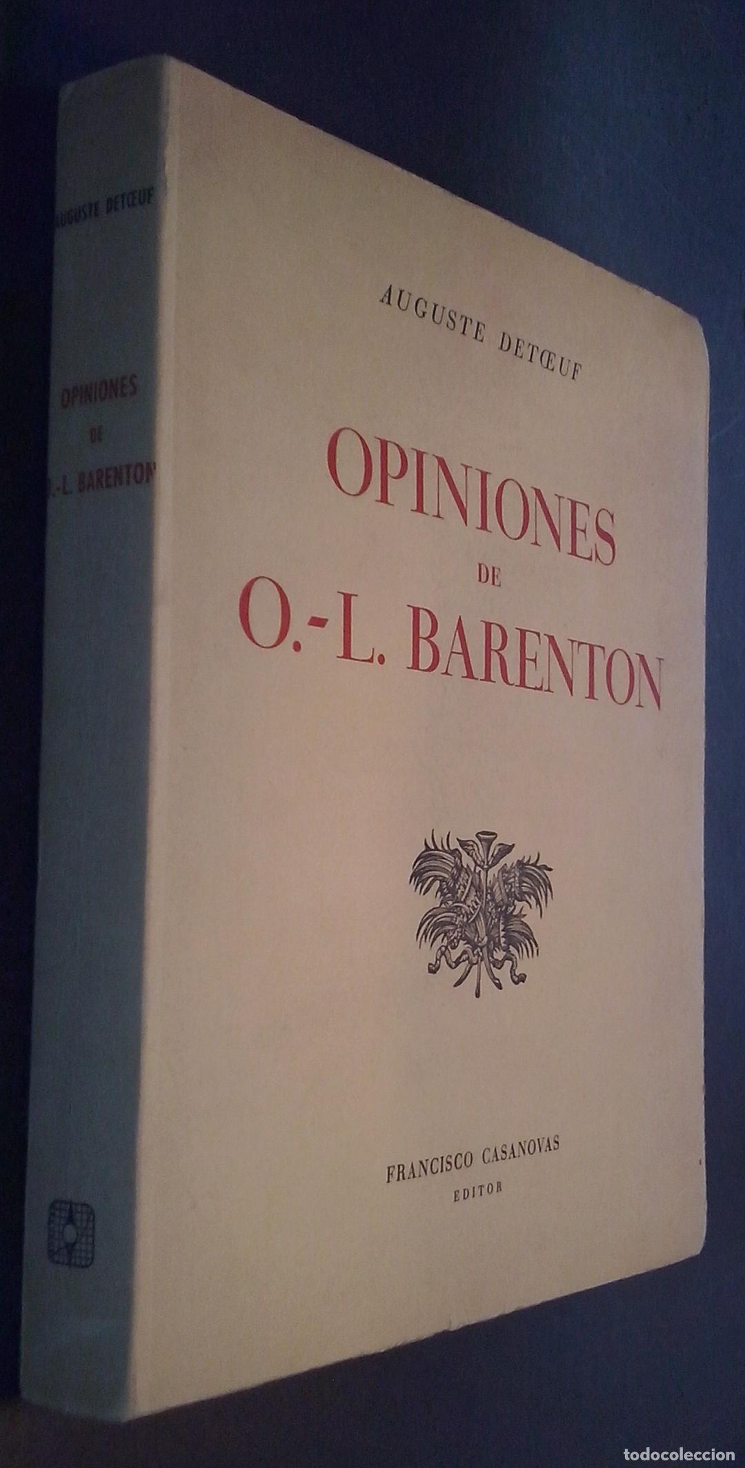 Libros: Opiniones de O. L. Barenton - DETOEUF, Auguste: - Foto 1