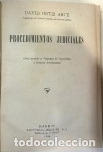 Libros: Procedimientos judiciales ( Obra ajustada al programa de oposiciones a notarias determinadas) - ORTI - Foto 1