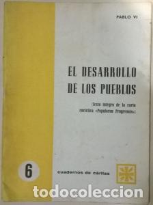 B&uuml;cher: El desarrollo de los pueblos. Carta enc&iacute;clica de su Santidad el Papa Pablo VI - PABLO VI: