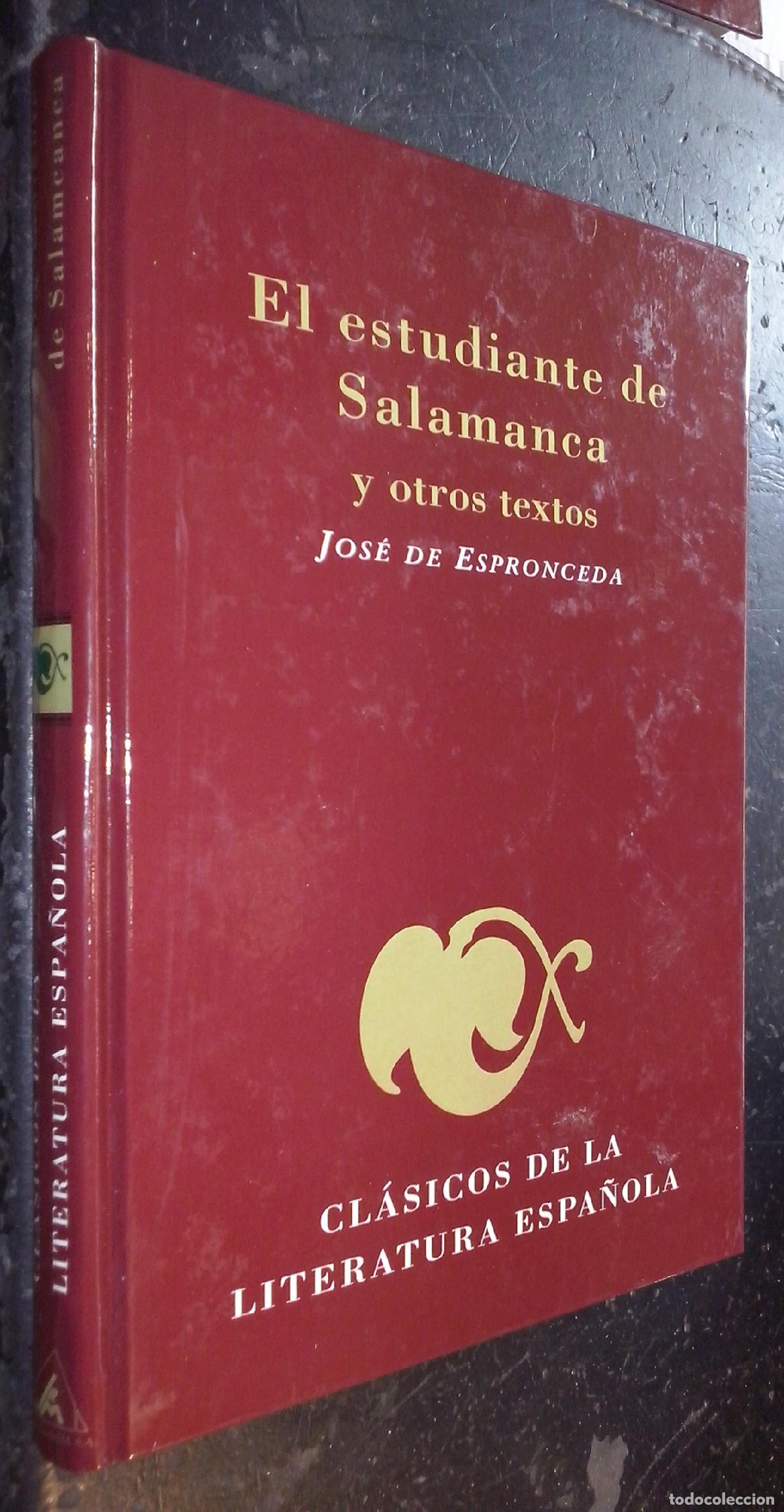 Libros: El estudiante de Salamanca y otros textos - ESPRONCEDA, Jos&eacute; de: