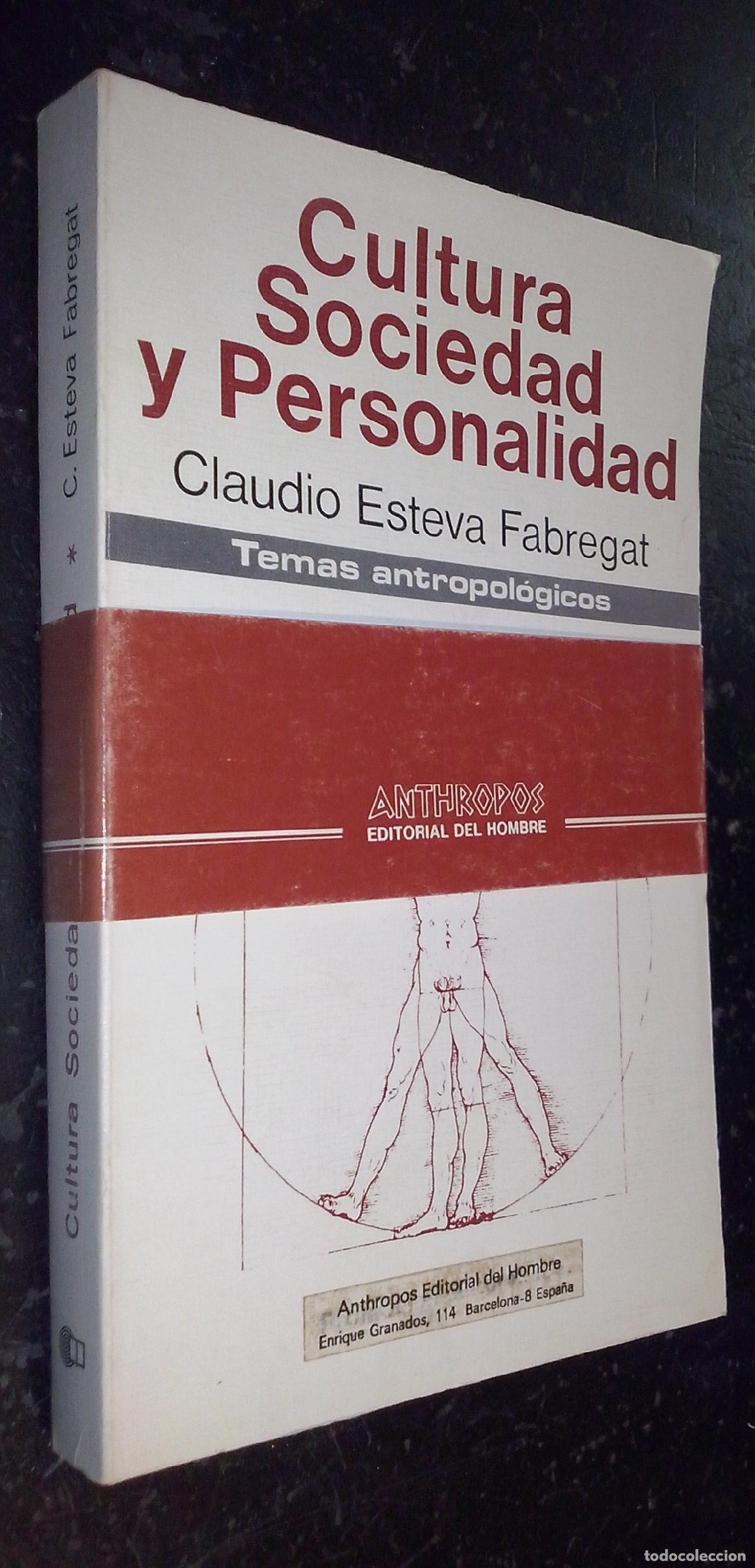 Libros: Cultura, sociedad y personalidad - ESTEVA FABREGAT, Claudio: