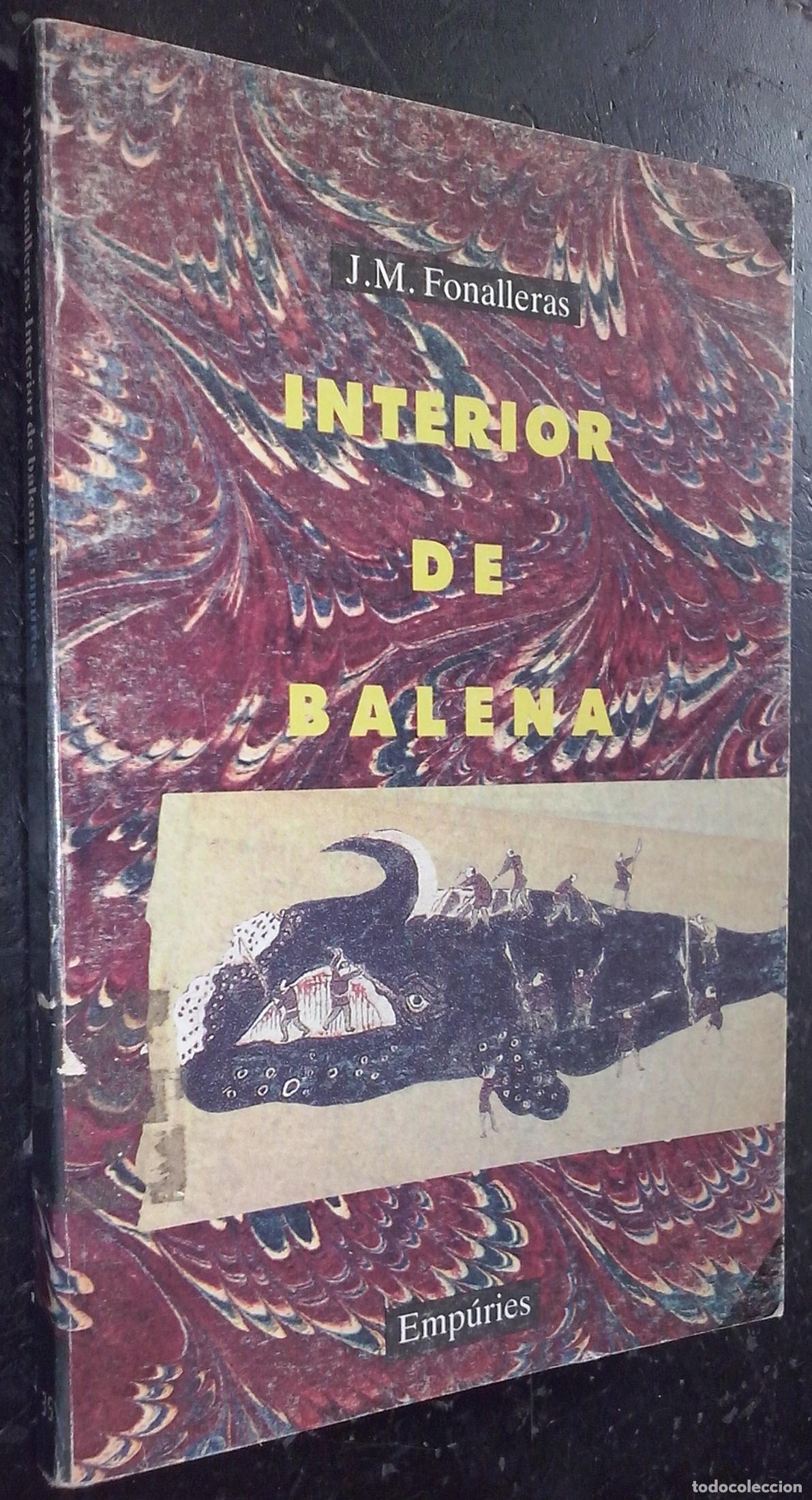 Libros: Interior de balena - FONALLERAS, J. M.: - Foto 1