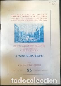 B&uuml;cher: La Puerta del Sol (Revista) - FRADEJAS LEBRERO, Jos&eacute;: