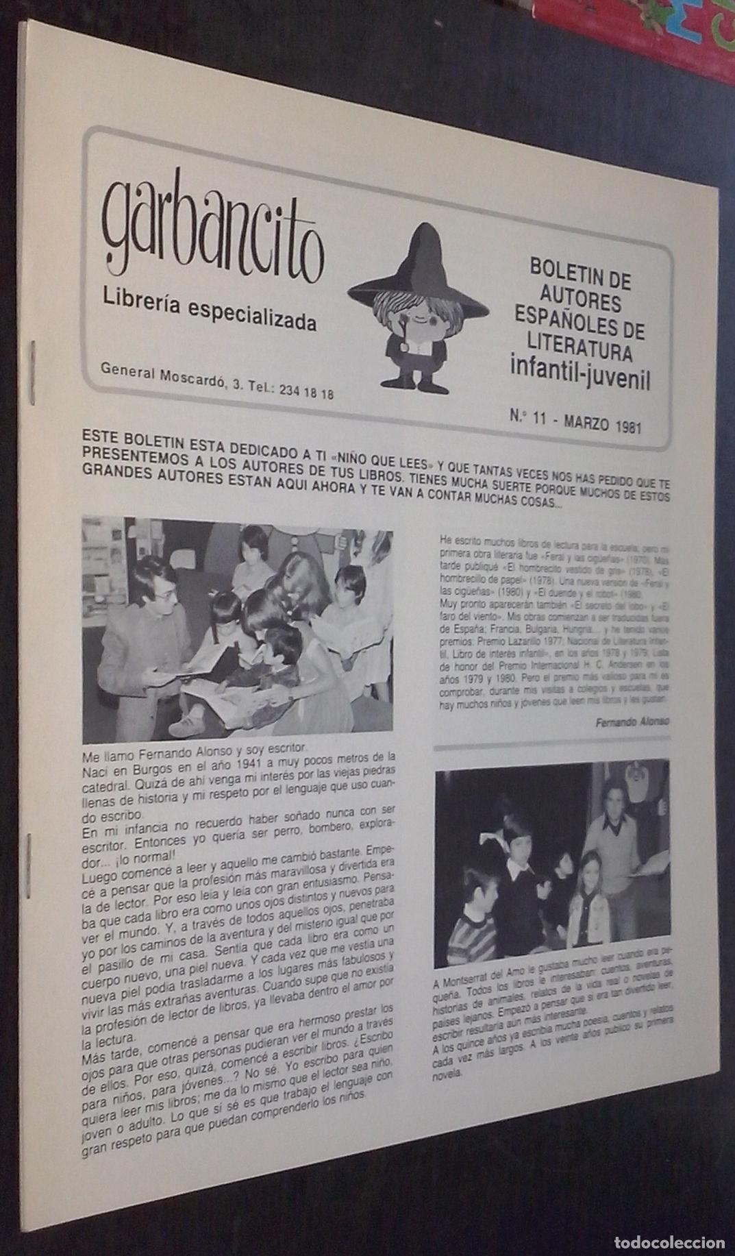 Libri di seconda mano: Garbancito. Bolet&iacute;n de autores espa&ntilde;oles de literatura infantil-juvenil. N&ordm; 11, 12, 13 y 14 - REVIST