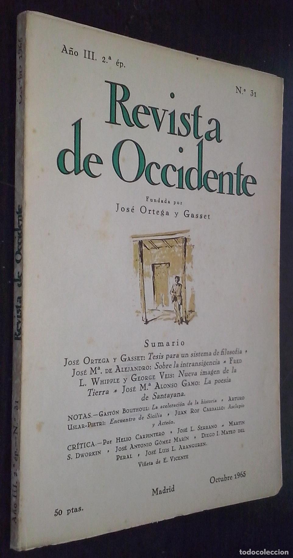 Libri di seconda mano: Revista de Occidente. A&ntilde;o III. 2&ordf; &Eacute;poca. N&ordm; 31 - REVISTA: