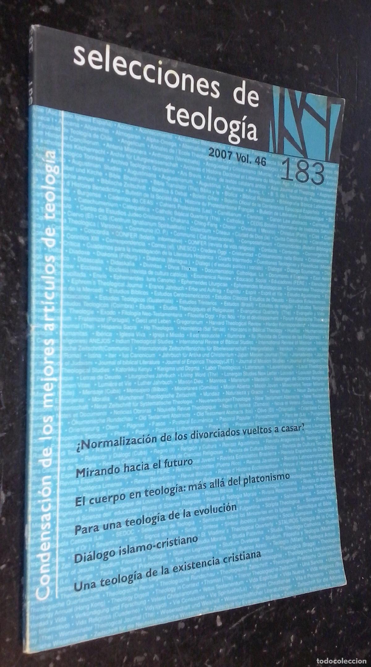 Livros em segunda m&atilde;o: Selecciones de teolog&iacute;a. Vol. 46. N&ordm; 183: Normalizaci&oacute;n de los divorciados vueltos a casar. Mirando