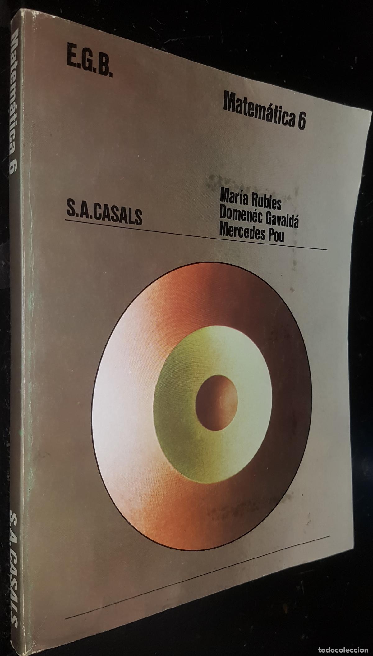 Libri di seconda mano: Matem&aacute;tica 6&int; EGB - RUBIES, Mar&iacute;a; GAVALD&aacute;, Domen&eacute;c y Pou, Mercedes: