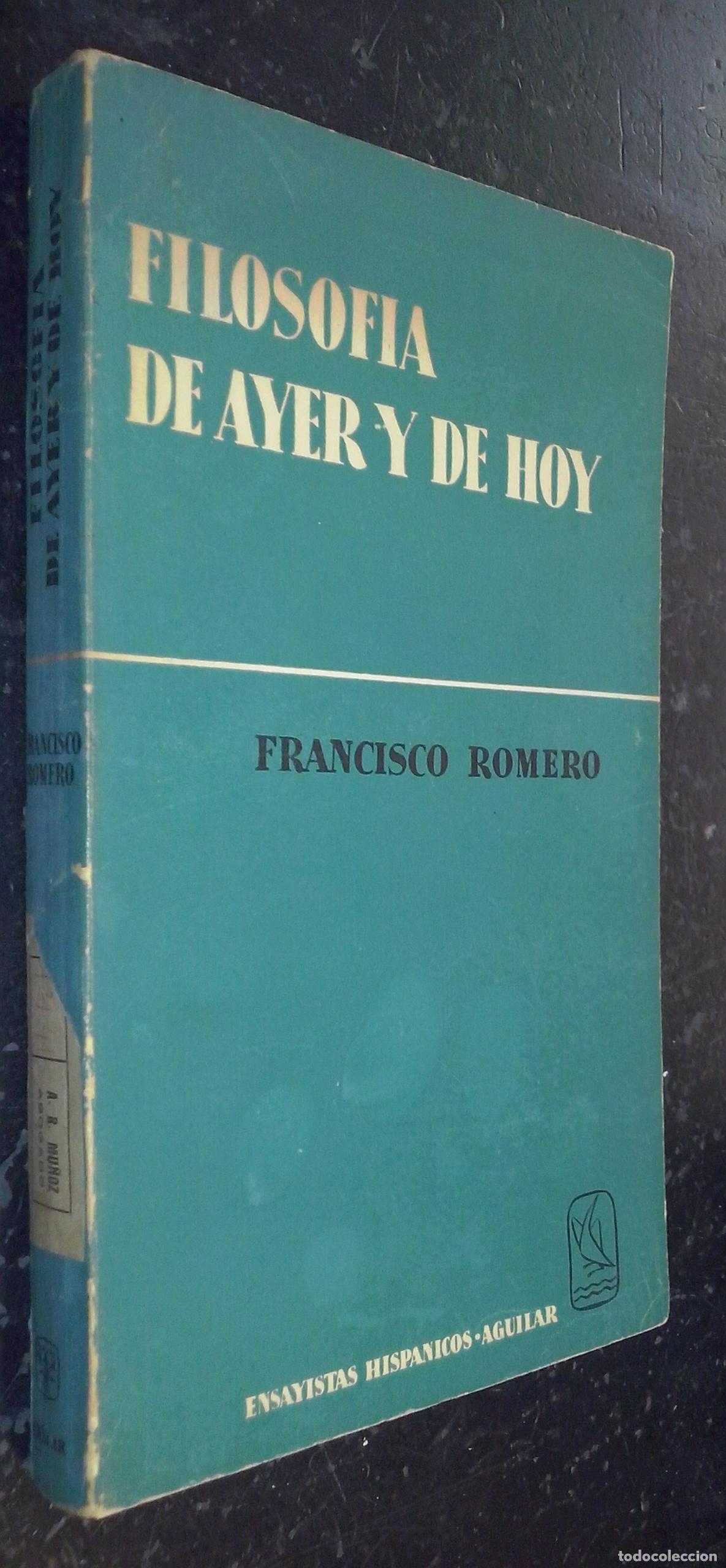 Libros: Filosof&iacute;a de ayer y de hoy - ROMERO, Francisco: - Foto 1