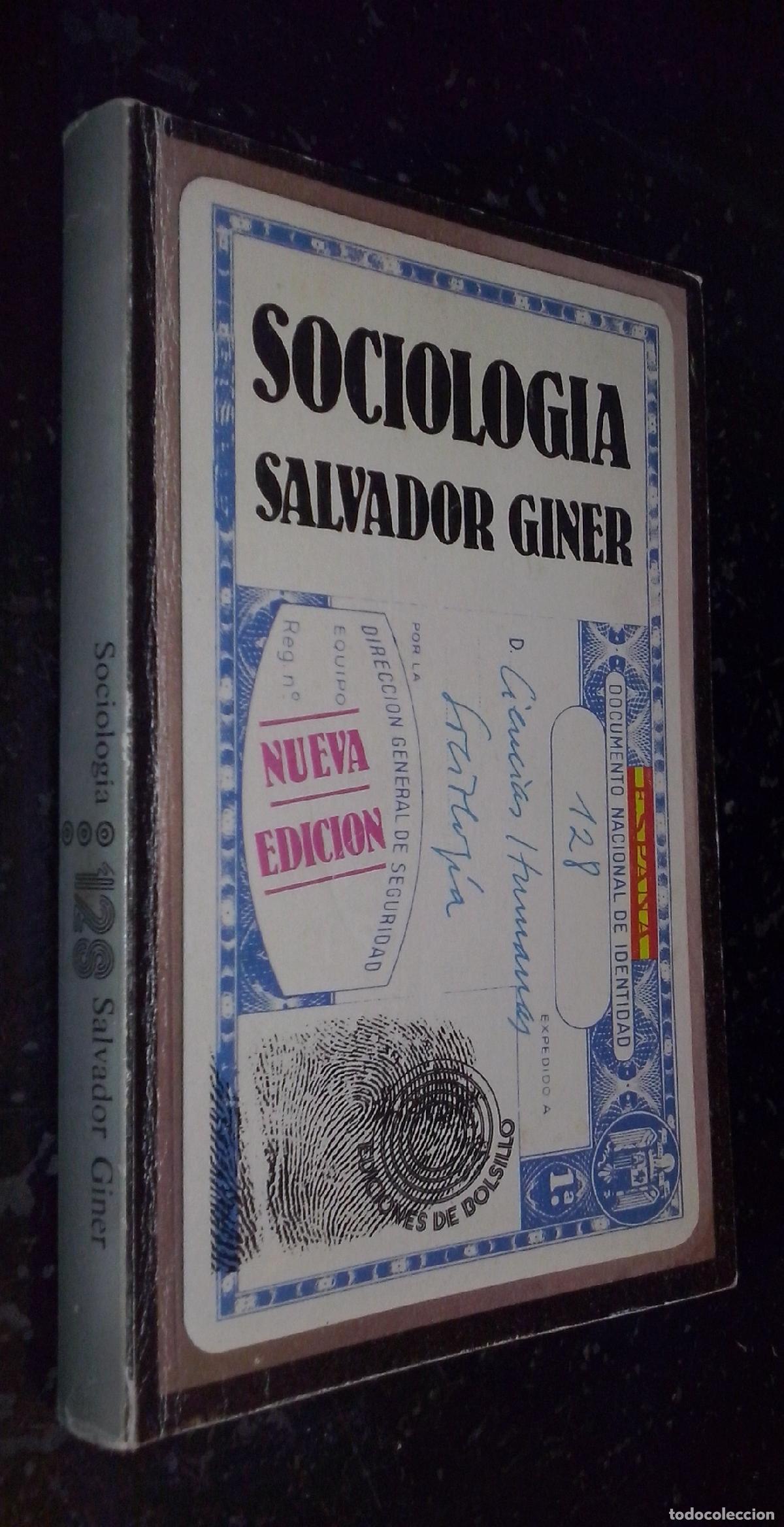 B&uuml;cher: Sociolog&iacute;a (Nueva versi&oacute;n, revisada y ampliada) - GINER, Salvador: