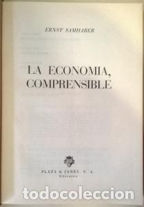 Libros: La econom&iacute;a, comprensible - SAMHABER, Ernst: