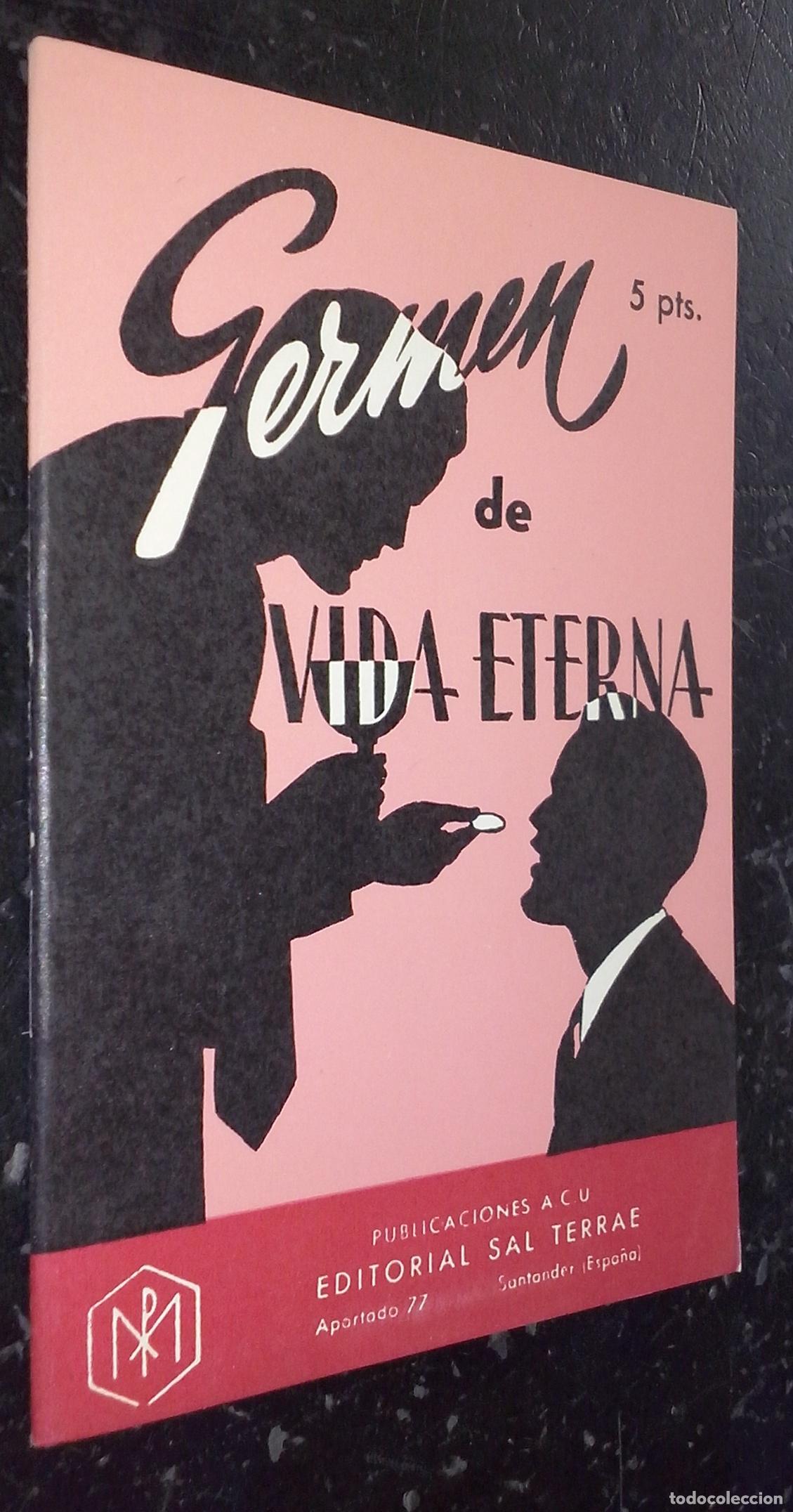 Libros: Germen de vida eterna - GONZ&Aacute;LEZ DEL VALLE, Ambrosio: - Foto 1