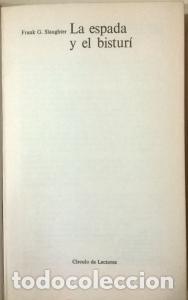 Libros: La espada y el bistur&iacute; - SLAUGHTER, Frank G.: - Foto 1