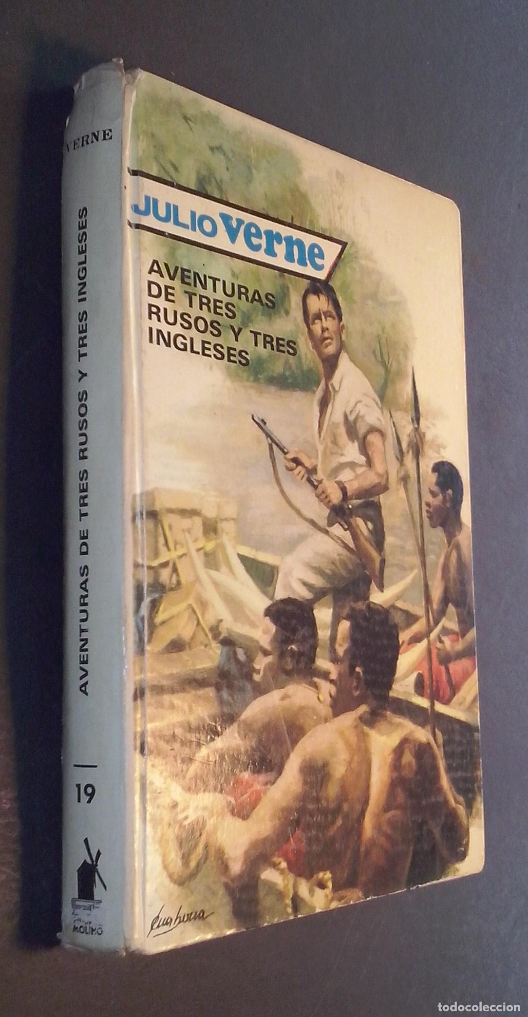 Libri di seconda mano: Aventuras de tres rusos y tres ingleses - VERNE, Julio: