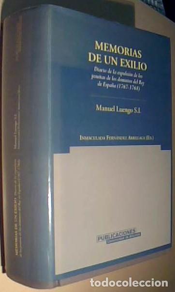Libros: Memorias de un exilio. Diario de la expulsi&oacute;n de los jesuitas de los dominios del Rey de Espa&ntilde;a (176