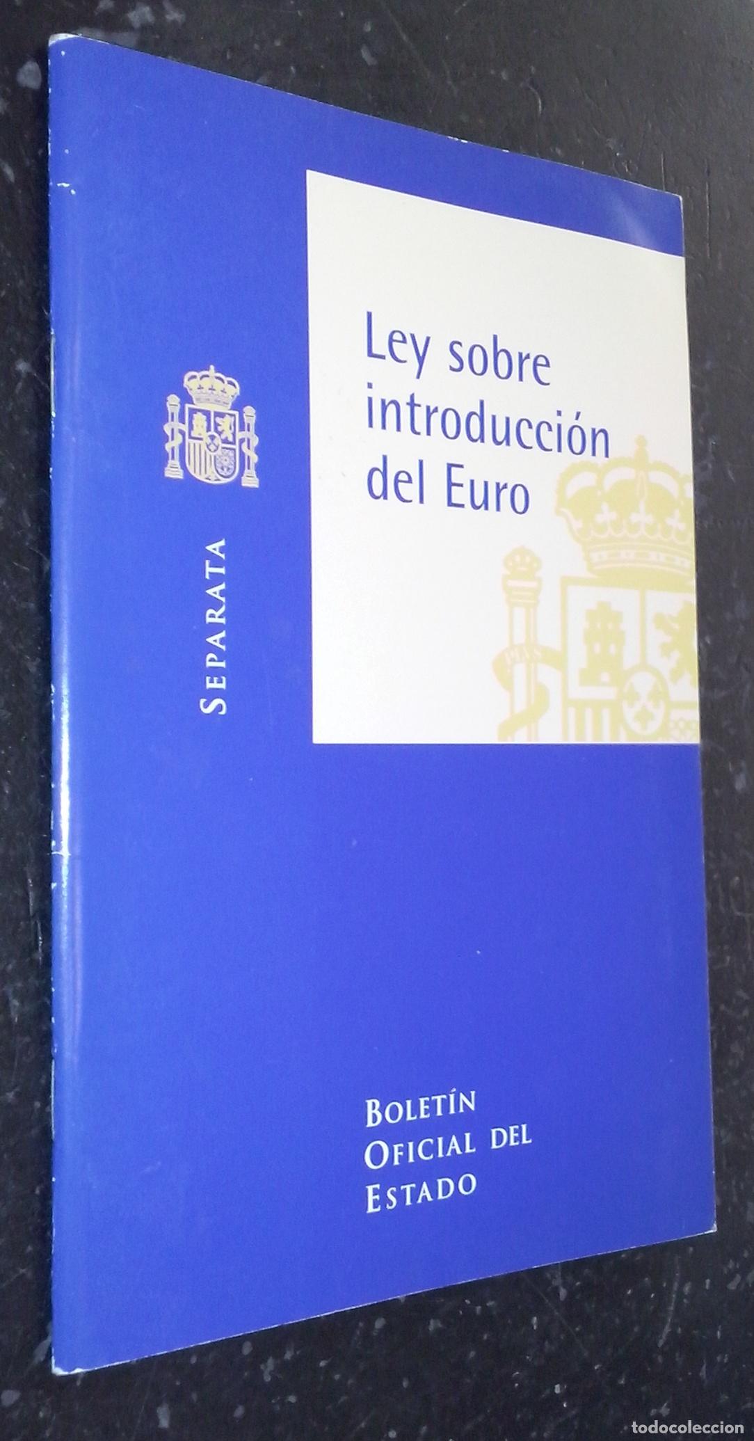 Libros: Ley sobre introducci&oacute;n del Euro. Separata - LEYES: - Foto 1
