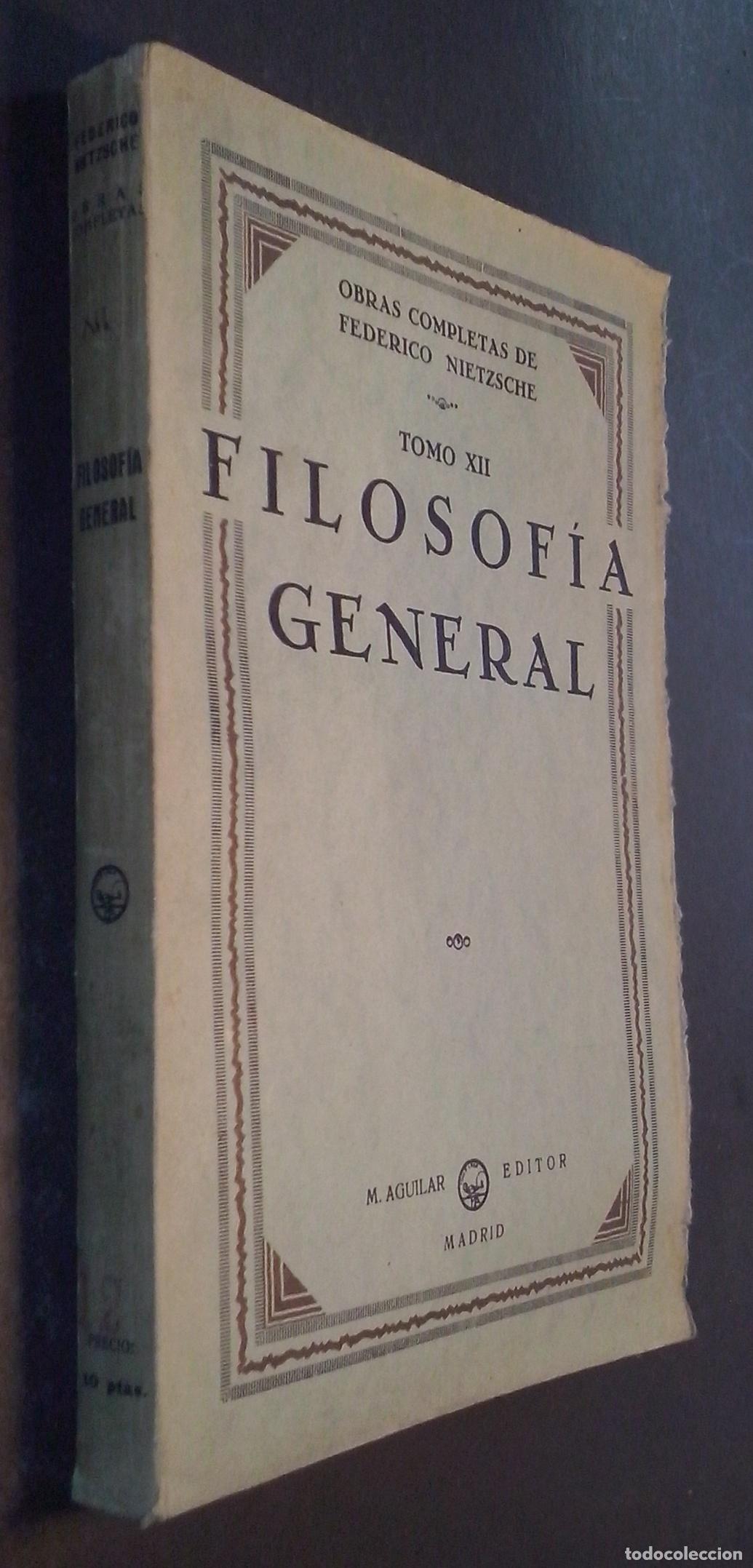 B&uuml;cher: Filosof&iacute;a general. Obras completas de .... Tomo XII - NIETZSCHE, Federico: