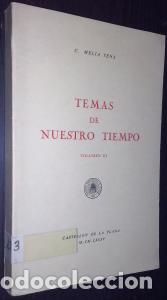 Libri di seconda mano: Temas de nuestro tiempo. Volumen III - MELI&aacute; TENA, C.: