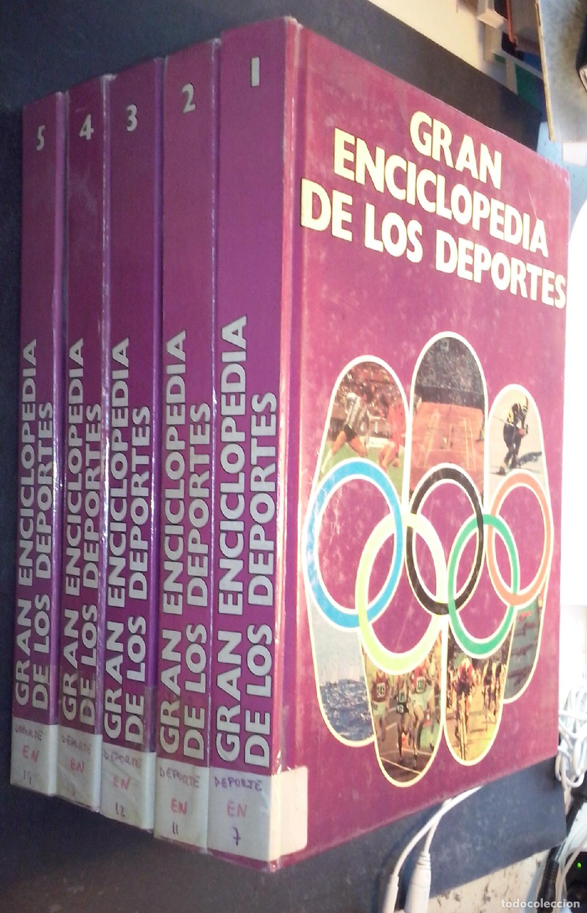 B&uuml;cher: Gran enciclopedia de los deportes. 5 tomos - PLANELLS, Jos&eacute; Mar&iacute;a: