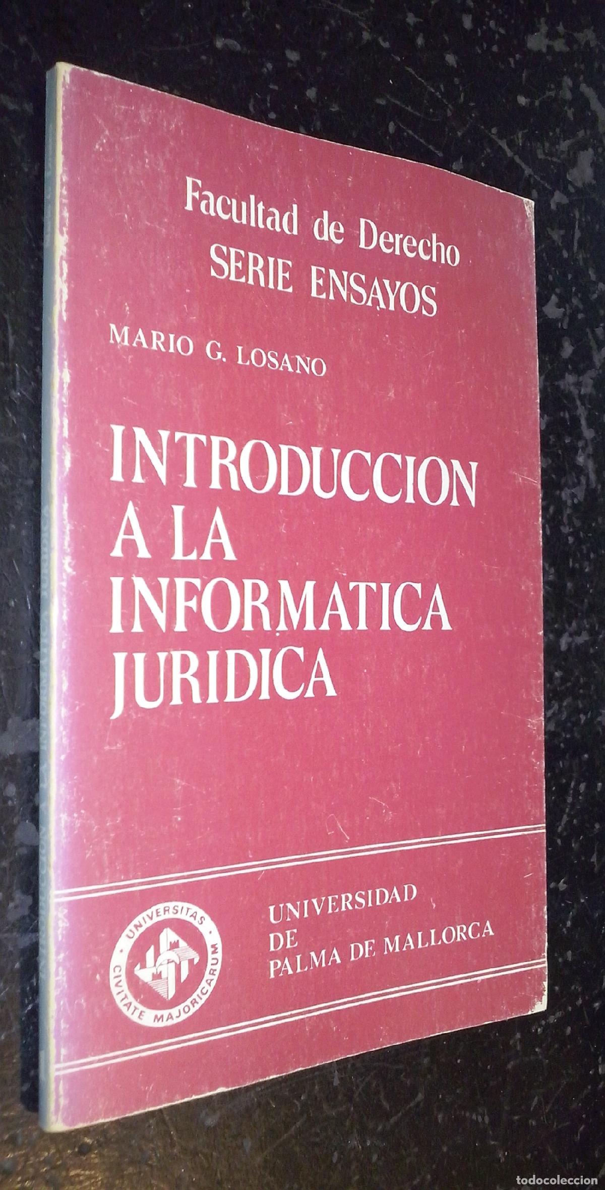 Libros: Introducci&oacute;n a la inform&aacute;tica jur&iacute;dica - LOSANO, Mario G.: - Foto 1