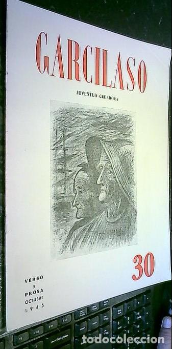 B&uuml;cher: Garcilaso. Juventud Creadora N&ordm; 30. Verso y prosa. Octubre 1945 - AA. VV.: