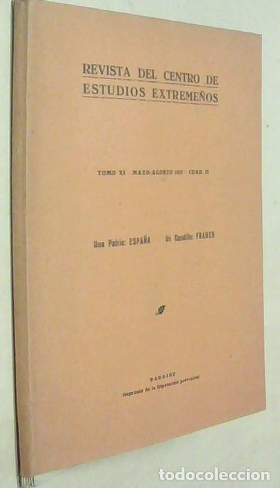 B&uuml;cher: Revista del Centro de Estudios Extreme&ntilde;os. Tomo XI. Mayo - Agosto 1937. Cuaderno II - AA. VV.:
