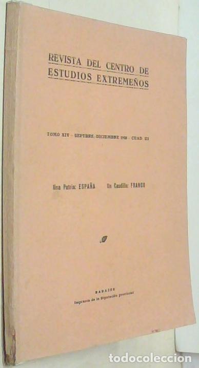 B&uuml;cher: Revista del Centro de Estudios Extreme&ntilde;os. Tomo XIV. Septiembre-dicienbre 1940. Cuaderno III - AA. V