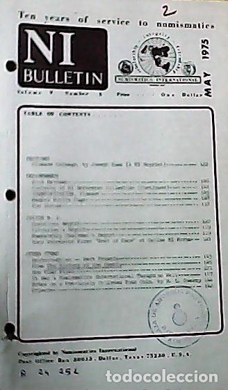 Libros: NI Bulletin. May 1975. Volume 9. Number 5 - AA.VV. - NUMISMATICS: