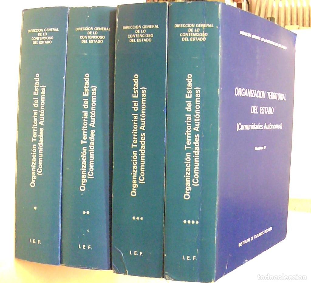 Libros: Organizaci&oacute;n territorial del Estado (Comunidades aut&oacute;nomas). 4 TOMOS - ABAD PEREZ, Jos&eacute; Javier: