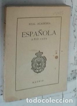 Libri di seconda mano: Real Academia Espa&ntilde;ola 1979 - ANUARIO:
