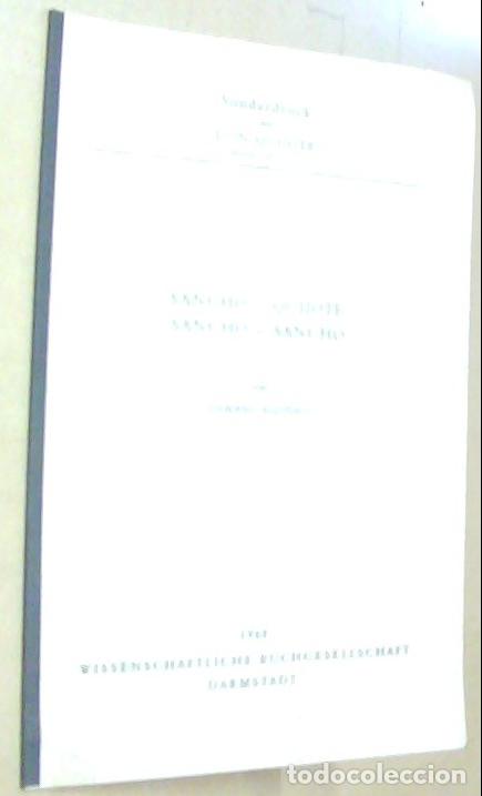 Libri di seconda mano: Sancho-Quijote. Sancho-Sancho. Separata de Sonderdruck aus Don Quijote - ALONSO, D&aacute;maso: