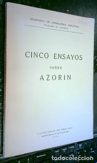 Libros: Cinco ensayos sobre Azor&iacute;n - Autores varios: - Foto 1