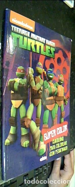 B&uuml;cher: Teenage Mutant ninja Turtles. S&uacute;per color cuaderno para colorear con pegatinas - Autores varios: