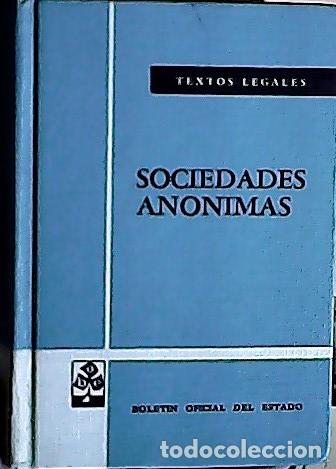 Libros: Sociedades An&oacute;nimas - Boletin Oficial del Estado: