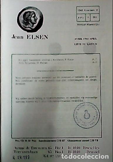 B&uuml;cher: Jean Elsen. Liste 31. Avril. 1981. 373 items - CATALOG LISTE: