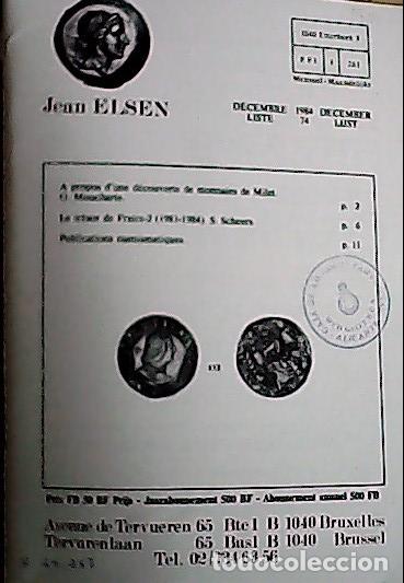Libri di seconda mano: Jean Elsen. Liste 74. December. 1984. 669 items - CATALOG LISTE:
