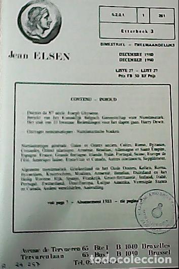 Libri di seconda mano: Jean Elsen. Liste 27. Decembre, 1980. 521 items - CATALOG LISTE: