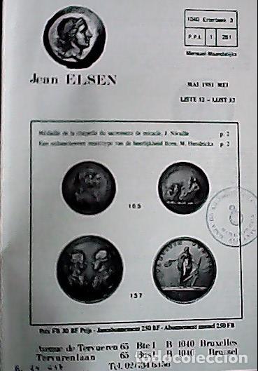 Libri di seconda mano: Jean Elsen. Liste 32. Mai. 1981. 480 items - CATALOG LISTE: