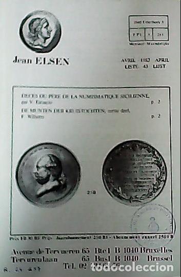 Libros: Jean Elsen. Liste 43. Avril. 1982. 492 items - CATALOG LISTE: