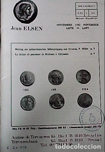 Libri di seconda mano: Jean Elsen. Liste 49. Novembre. 1982. 413 items - CATALOG LISTE: