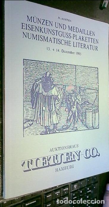 Libros: 50. Auktion. Munzen und Medaillen. Eisenkunstguss-Plaketten. Numismatische Literatur. 13 + 14 Dezemb