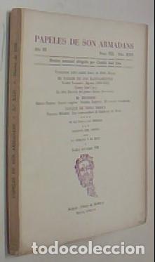 B&uuml;cher: Papeles de Son Armadans. A&ntilde;o III. Tomo VIII. N&ordm; XXIV. Marzo, 1958. Revista mensual dirigida por ...