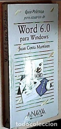 Libros: Word 6.0 para Windows - Costa Mart&iacute;nez, Juan: