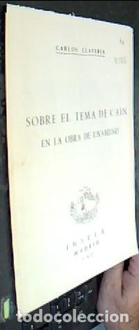 Libri di seconda mano: Sobre el tema de Ca&iacute;n en la obra de Unamuno - CLAVER&Iacute;A, Carlos: